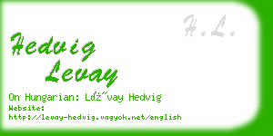 hedvig levay business card